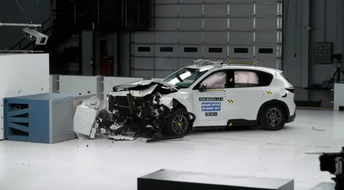 The 2026 Mazda CX-5 Scores Top Marks in IIHS Testing, Making It One of the Safest Small SUVs 2026 Mazda CX-5 IIHS crash test