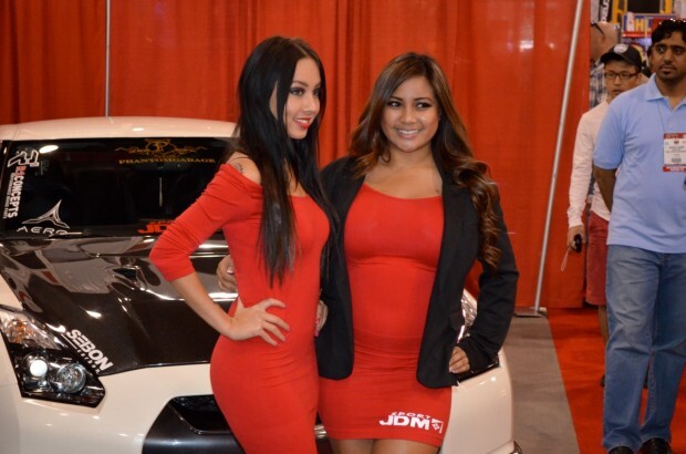 SEMA 2012 Day three girls cars