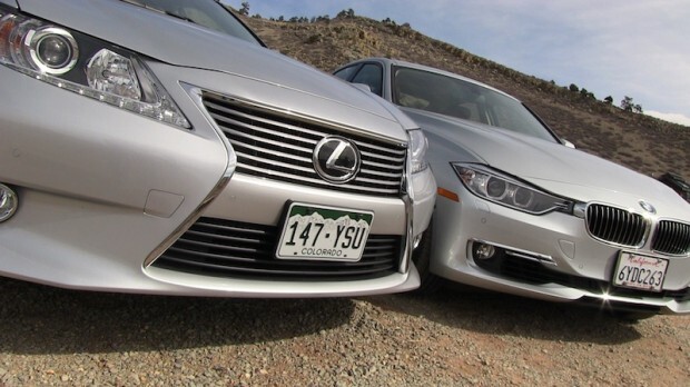 Lexus ES 350 vs BMW 335i 0-60 MPH Mashup Drive & Review