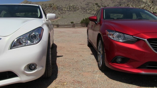 2014 Mazda6 vs Infiniti M35 Hybrid Technology Mashup Review