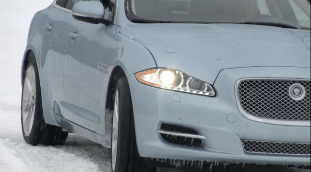 2013 Jaguar XJ AWD Playing in the Snow: Raw & Unedited