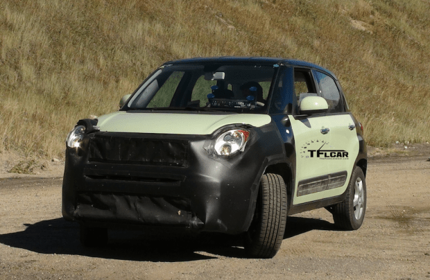 fiat 500 awd test mule 500l 500x