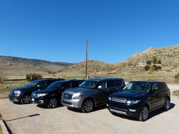 2014 Range Rover Sport vs Highlander vs Durango 2014 QX80 Mega Mashup Review (Part 2)