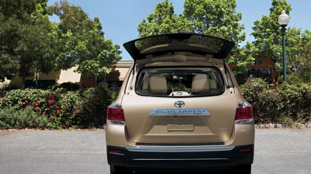 toyota highlander rear glass hatch