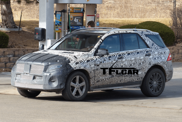 New 2015 Mercedes-Benz ML spied High Altitude Testing in the Wild
