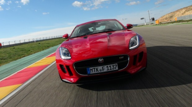 2015 jaguar f-type coupe race track video picture