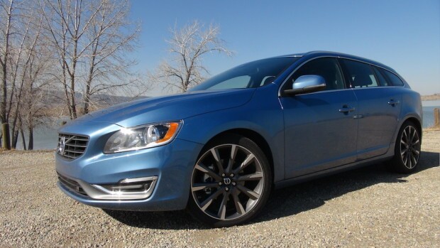 The 2015 Volvo V60 T5 is low sleek and fastish