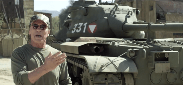 arnold schwarzenegger tank crush video contest