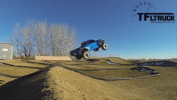 2014 ford f-150 raptor svt monster jumps video