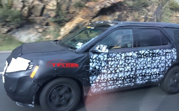 2016, ford, explorer, spied, wild, spy, prototype