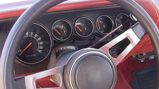 1970, dodge, challenger, gauges, stock
