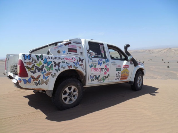 The Isuzu D-Max is also a popular choice in the Gazelle Rally.