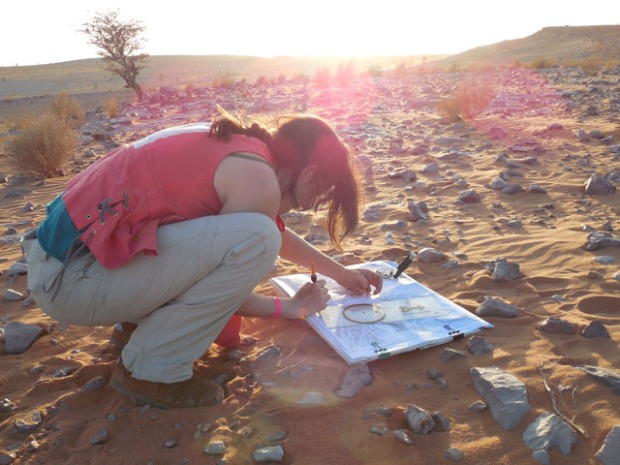 A Gazelle working on her navigation.