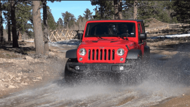 2015, jeep, wrangler, rubicon, off-road, video, test, snow, mud