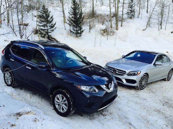 2015 Nissan Rogue vs Mercedes-Benz C300 AWD Review