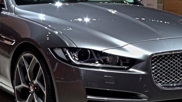 The 2017 Jaguar XE made its debut at the 2015 Detroit Auto Show.