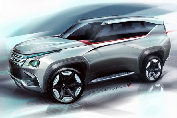 This is a sketch of a Mitsubishi Montero concept.