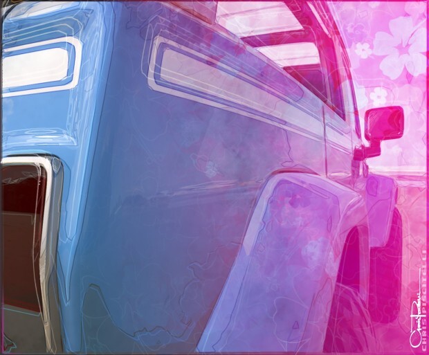 A teaser image of the rear of the 2015 Jeep Chief concept for the Jeep Safari