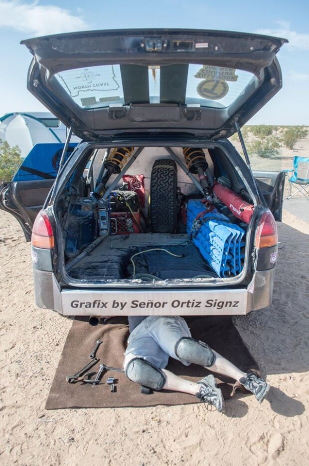 No fancy garages at the 2015 Cortez Rally.