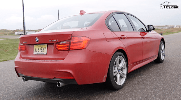 2015 bmw 335i xdrive acceleration 0-60 mph 0-100 kph video