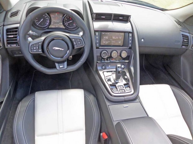Jaguar F-Type R interior and center console