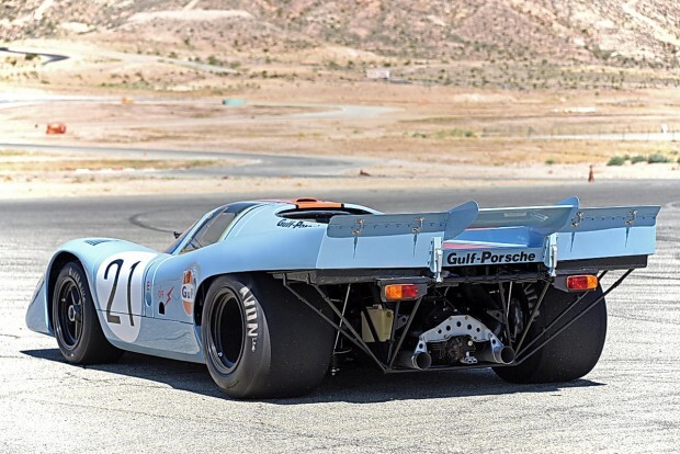 Restored Porsche 917K race car that won Le Mans 1970 and 1971