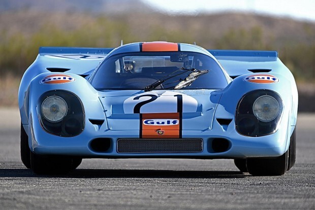 Restored Porsche 917K race car that won Le Mans 1970 and 1971