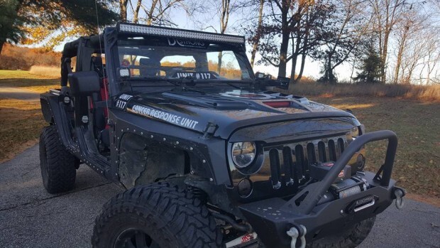DC Strong Jeep Wrangler Cancer Response Unit