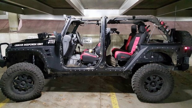 DC Strong Jeep Wranger Cancer Response Unit