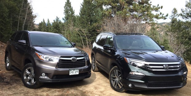 Toyota-Highlander-Honda-Pilot