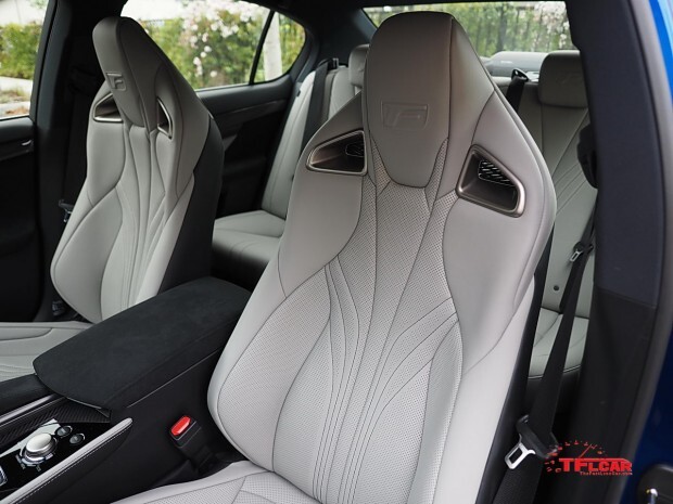 2016 Lexus GS F leather trimmed sports seats