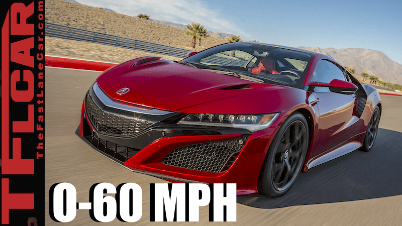 NSX 0-60 MPH