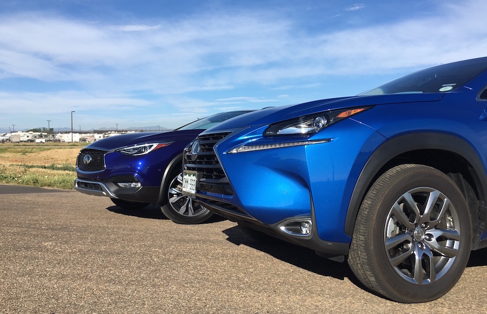 2017 Infiniti QX30 and 2016 Lexus NX 300h