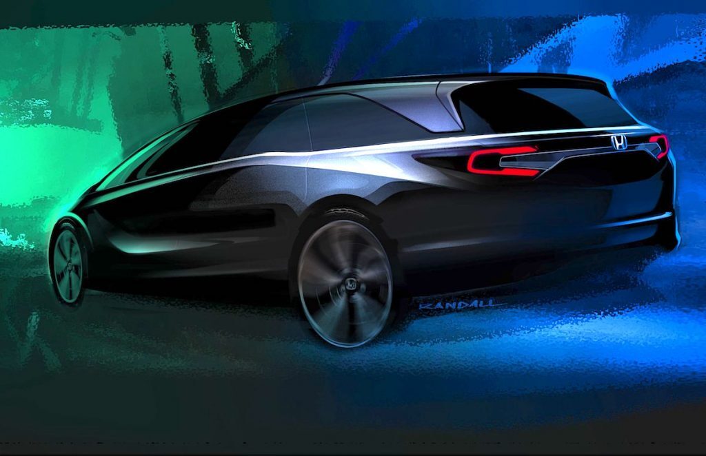 2018 honda odyssey design sketch