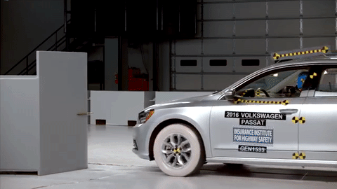 VW Passat Crash Gif