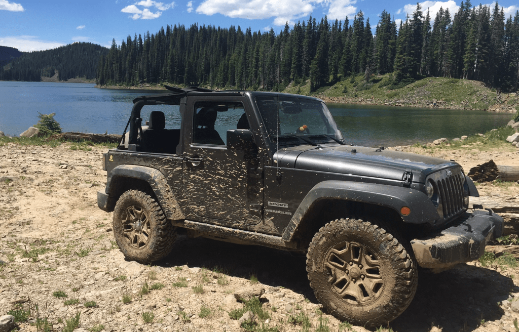 2016 Jeep Wrangler muddy