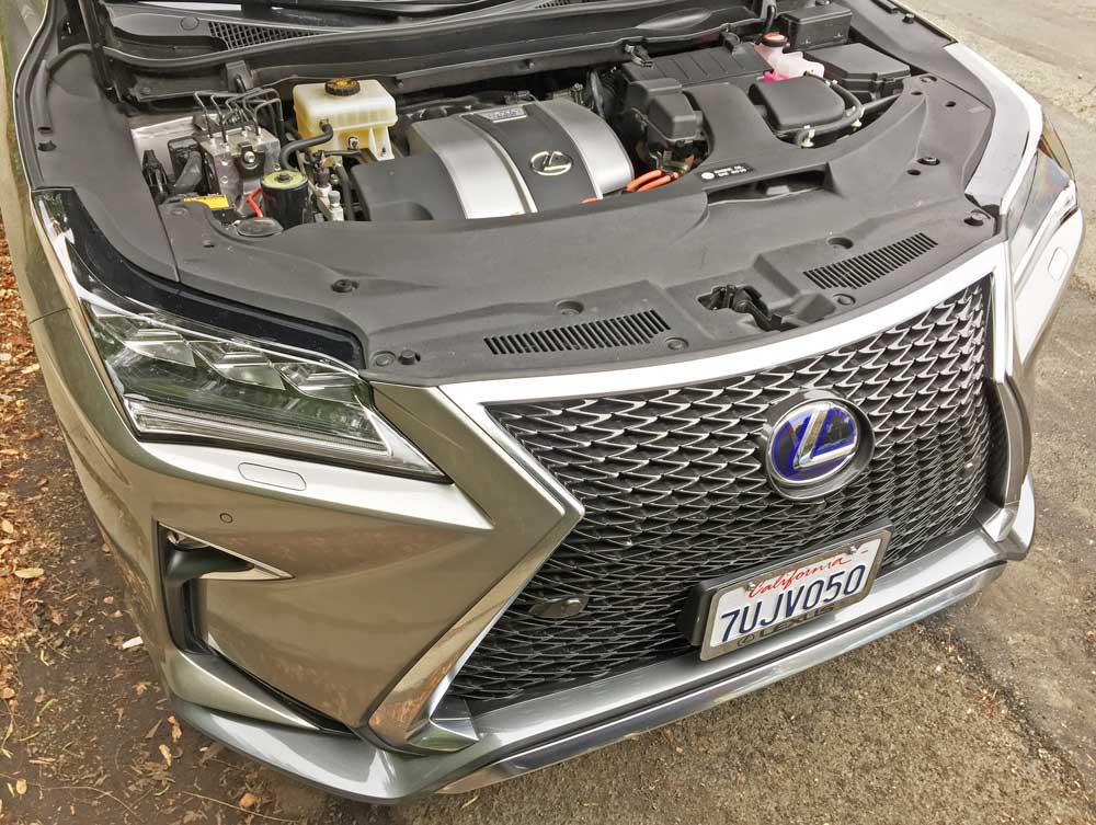 2017 Lexus RX450h F Sport engine