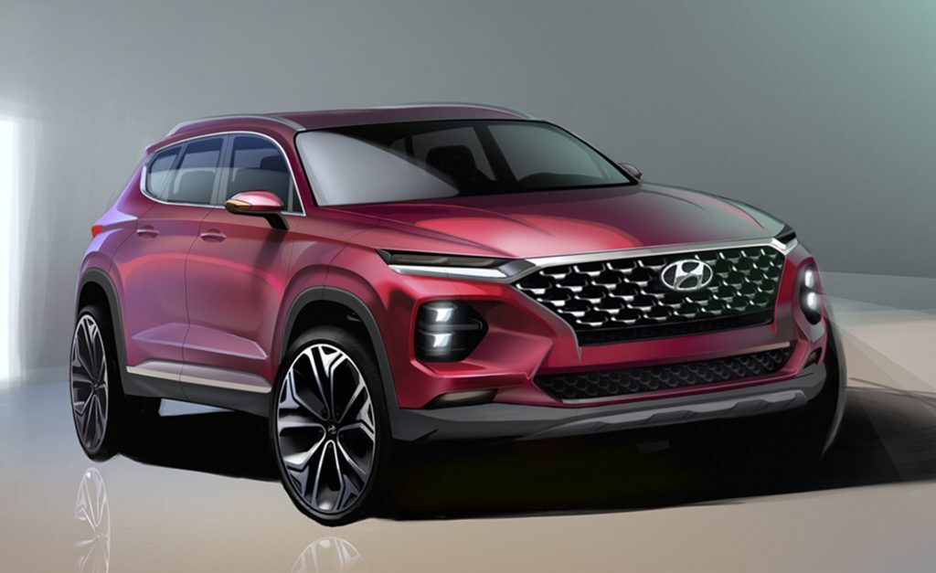 2018 Hyundai Santa Fe Rendering and Kona Super Bowl ad