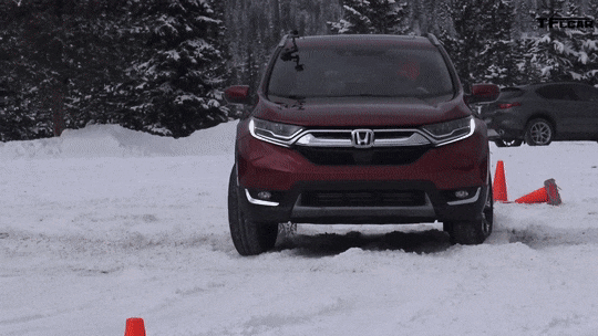 2018 Honda CR-V in the snow