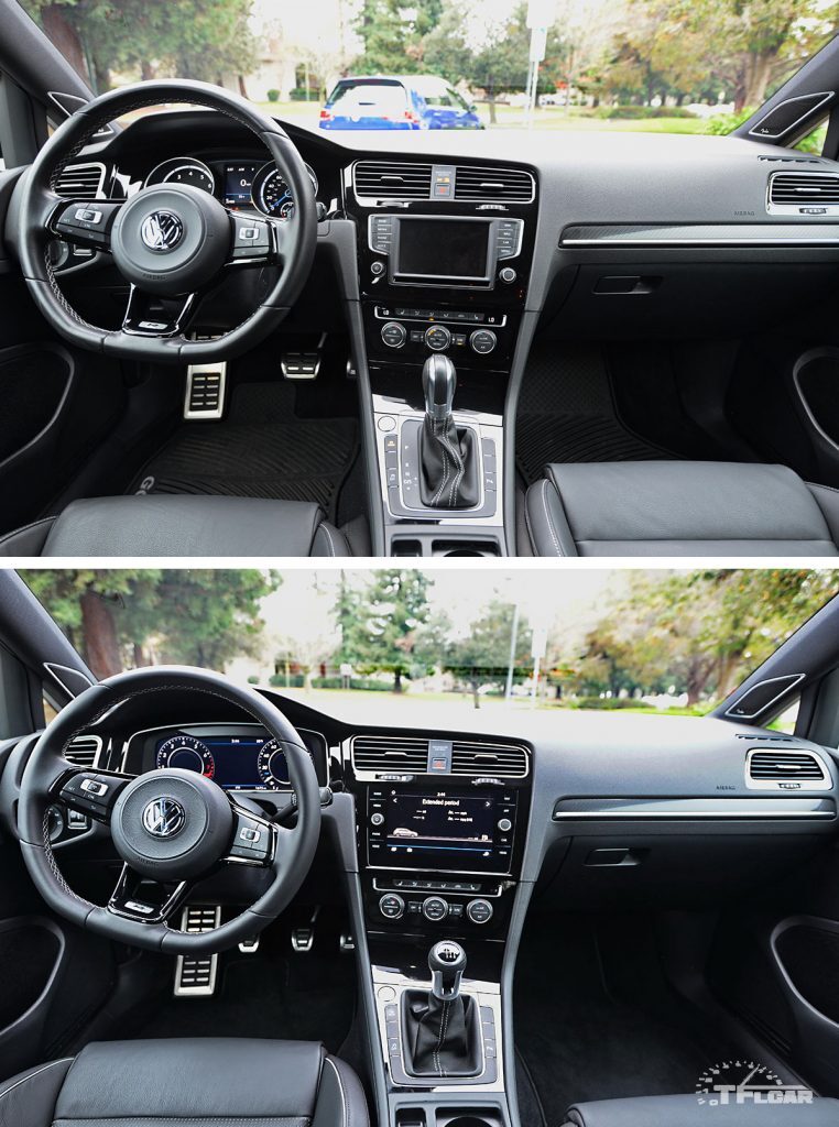 2017 vs 2018 VW Golf R interior