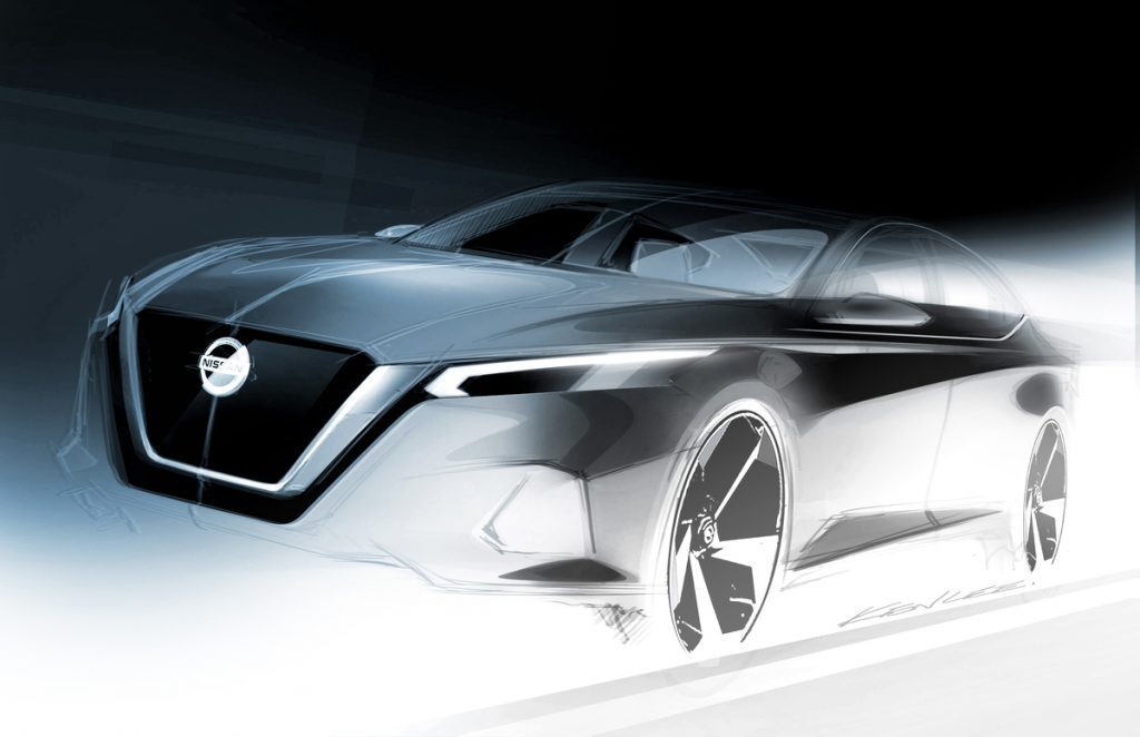 2019 Altima design sketch - 2019 Nissan Altima