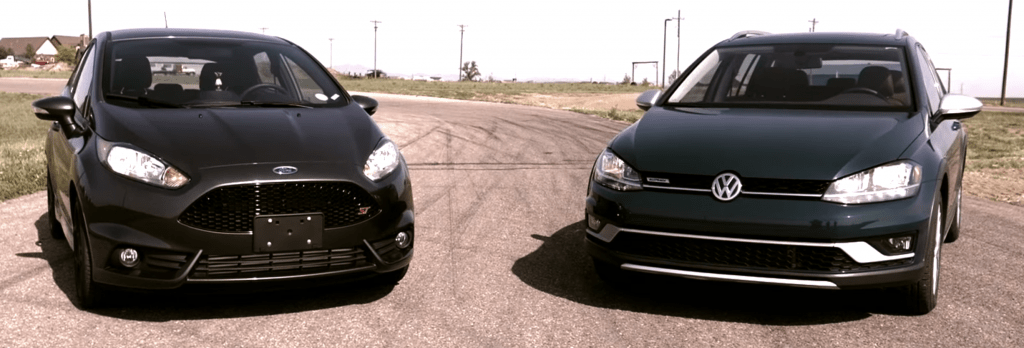 Is the Volkswagen Golf Alltrack faster than a Ford Fiesta...ST?