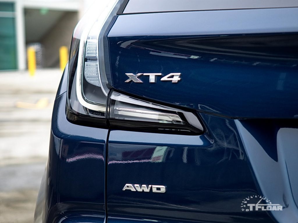 Shot of rear decklid and XT4 badge | 2019 Cadillac XT4 AWD Sport