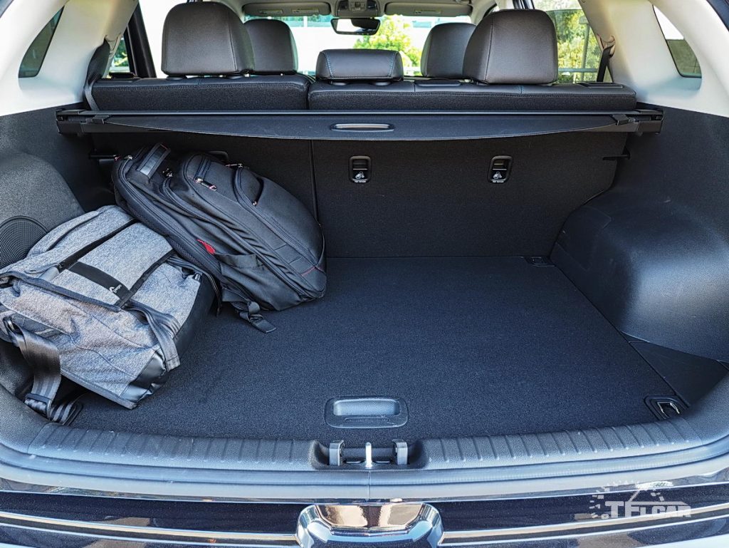 rear cargo area of Kia Niro EV