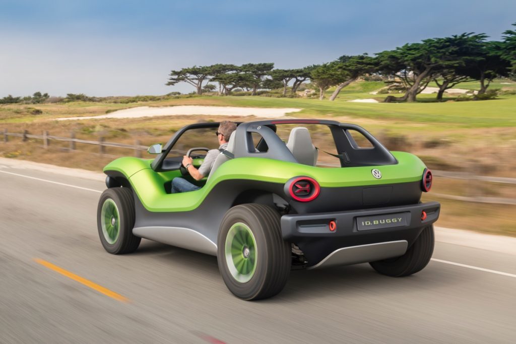 The Volkswagen ID. Buggy Hits The Sand At Pebble Beach