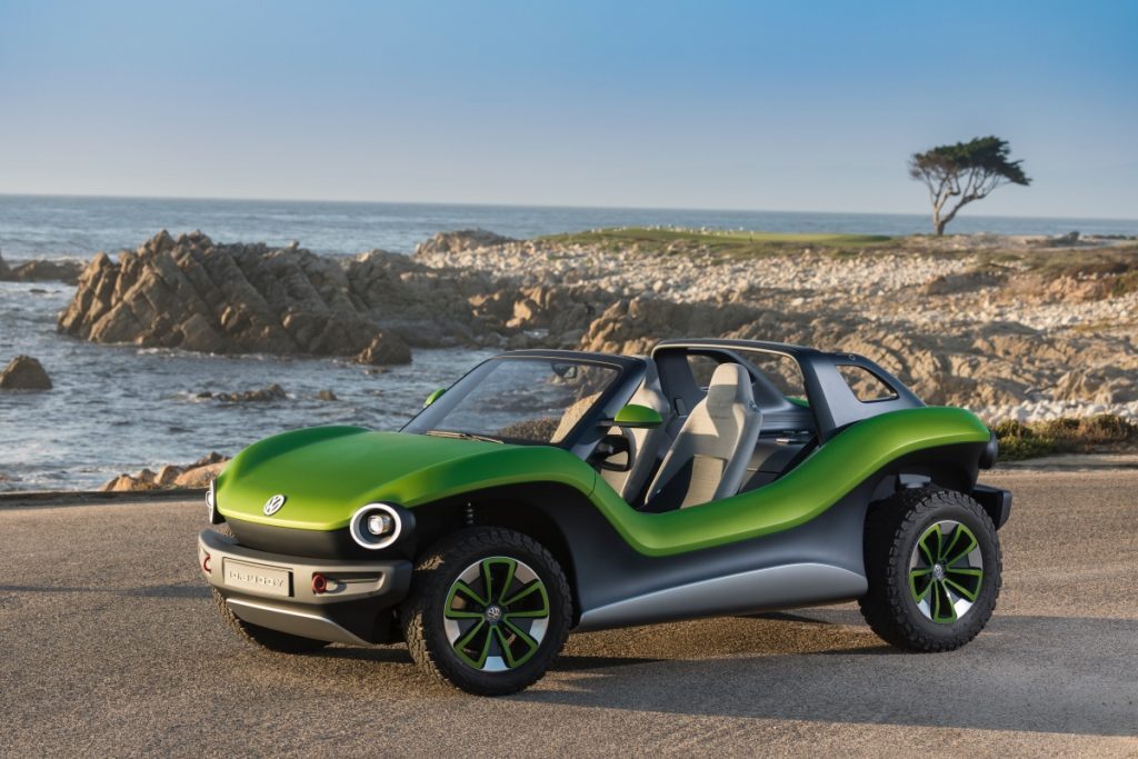 The Volkswagen ID. Buggy Hits The Sand At Pebble Beach