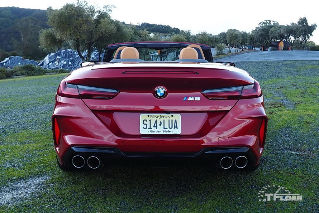 rear view 2020 bmw m8 convertible