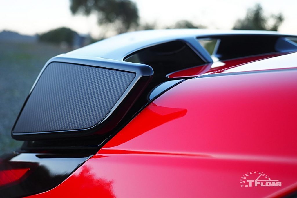 carbon fiber rear spoiler 2020 Hyundai Veloster N