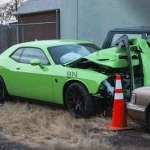 2015, dodge, hellcat, crash, colorado