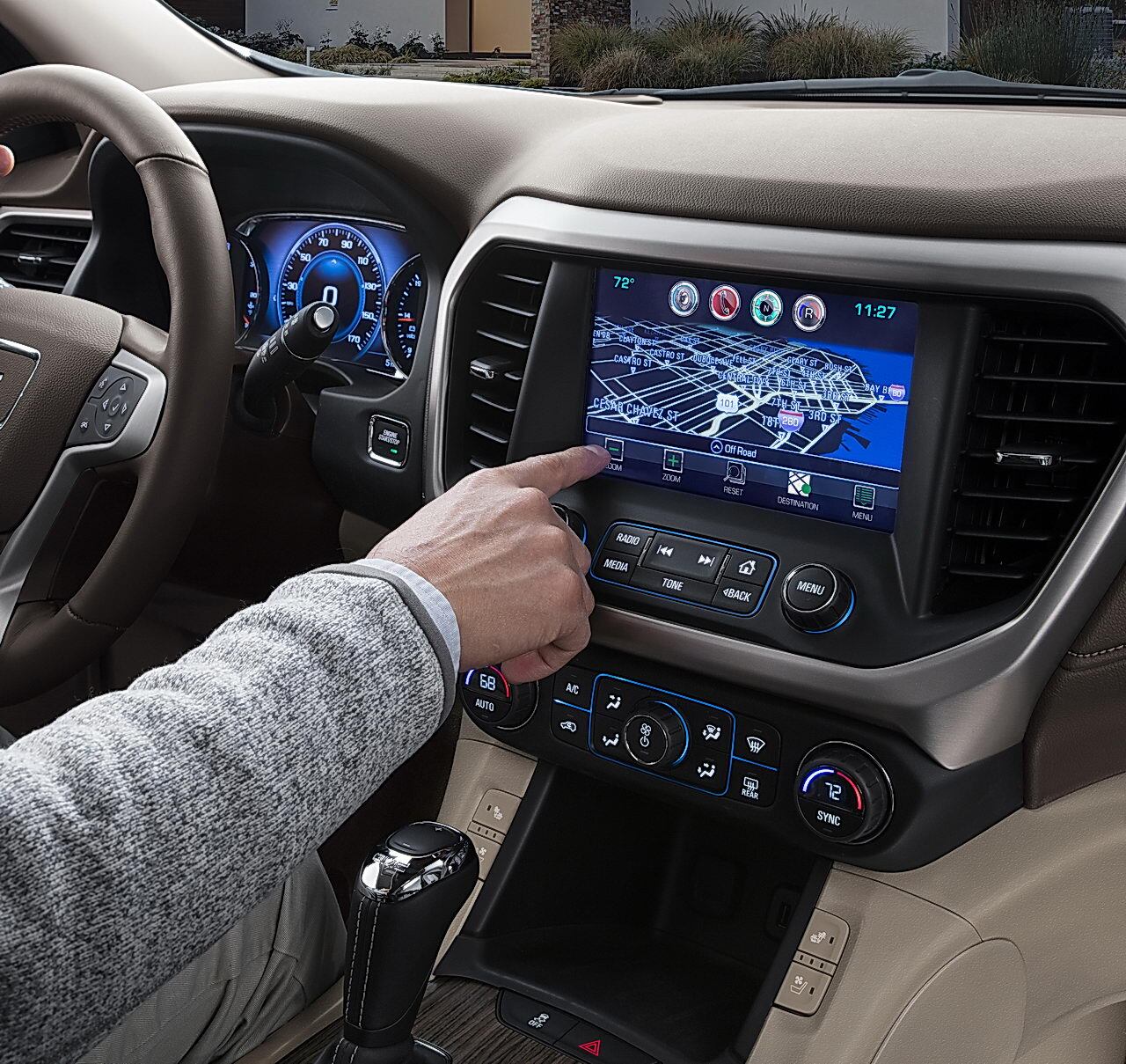 2017 gmc acadia denali infotainment system